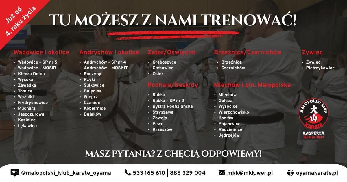 Nowy nabór 2026/2027 – sprawdź, gdzie trenujemy i przyjdź na trening
